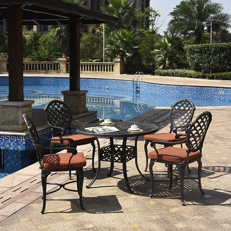 
Modern garden five-piece suit luxury rattan round outdoor furniture 