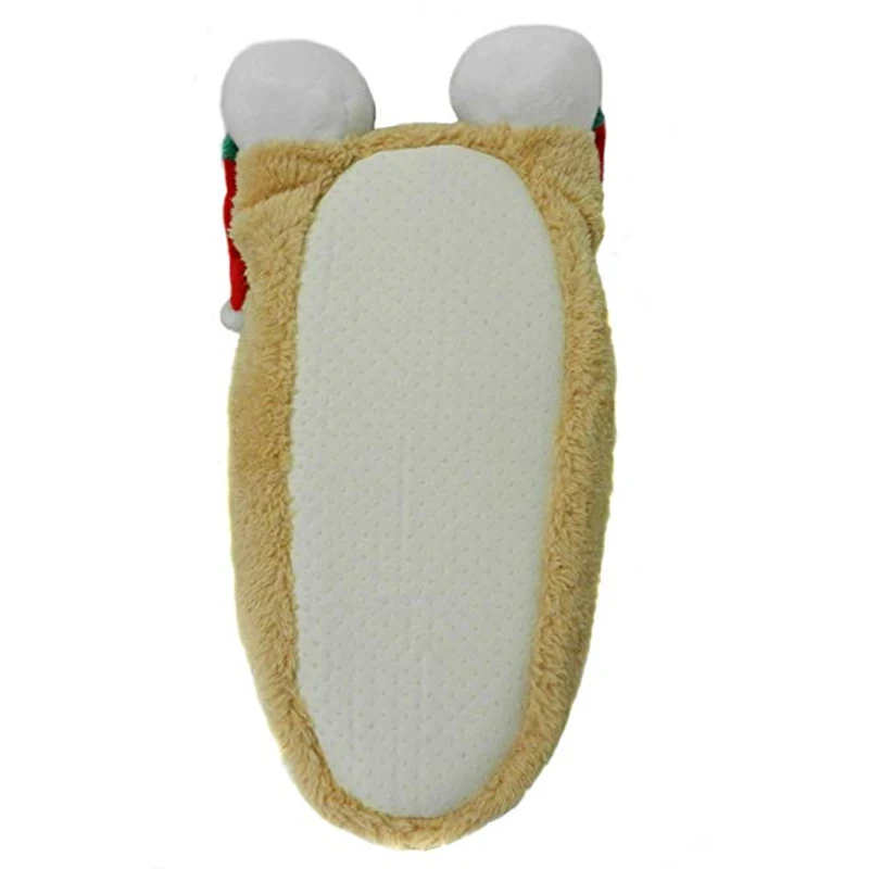 Cute Winter House Shoes Cartoon Animal Soft Warm Plush Lining Non-Slip Slippers