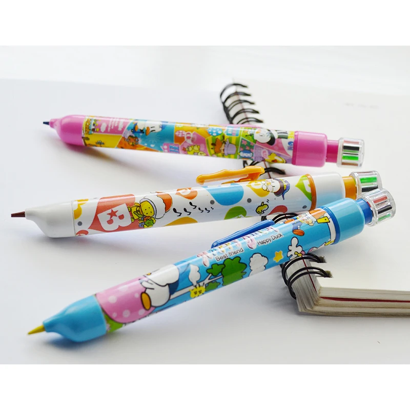 popular products 2018 plastic holder mechanical color crayon set