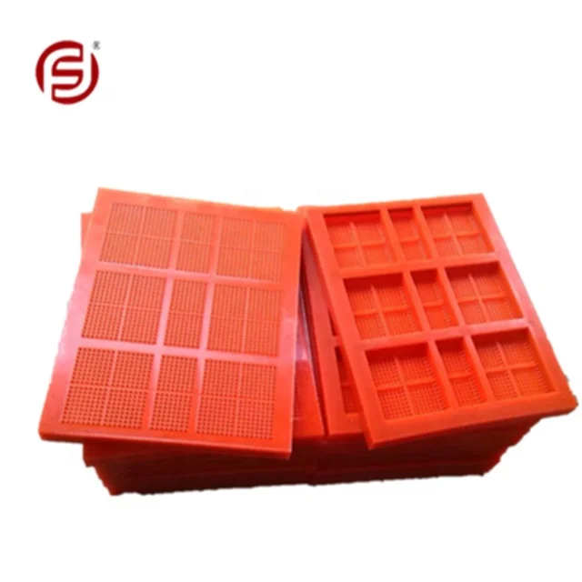 Вибрационная форма для майнинга, полиуретановая сетчатая экранная панель