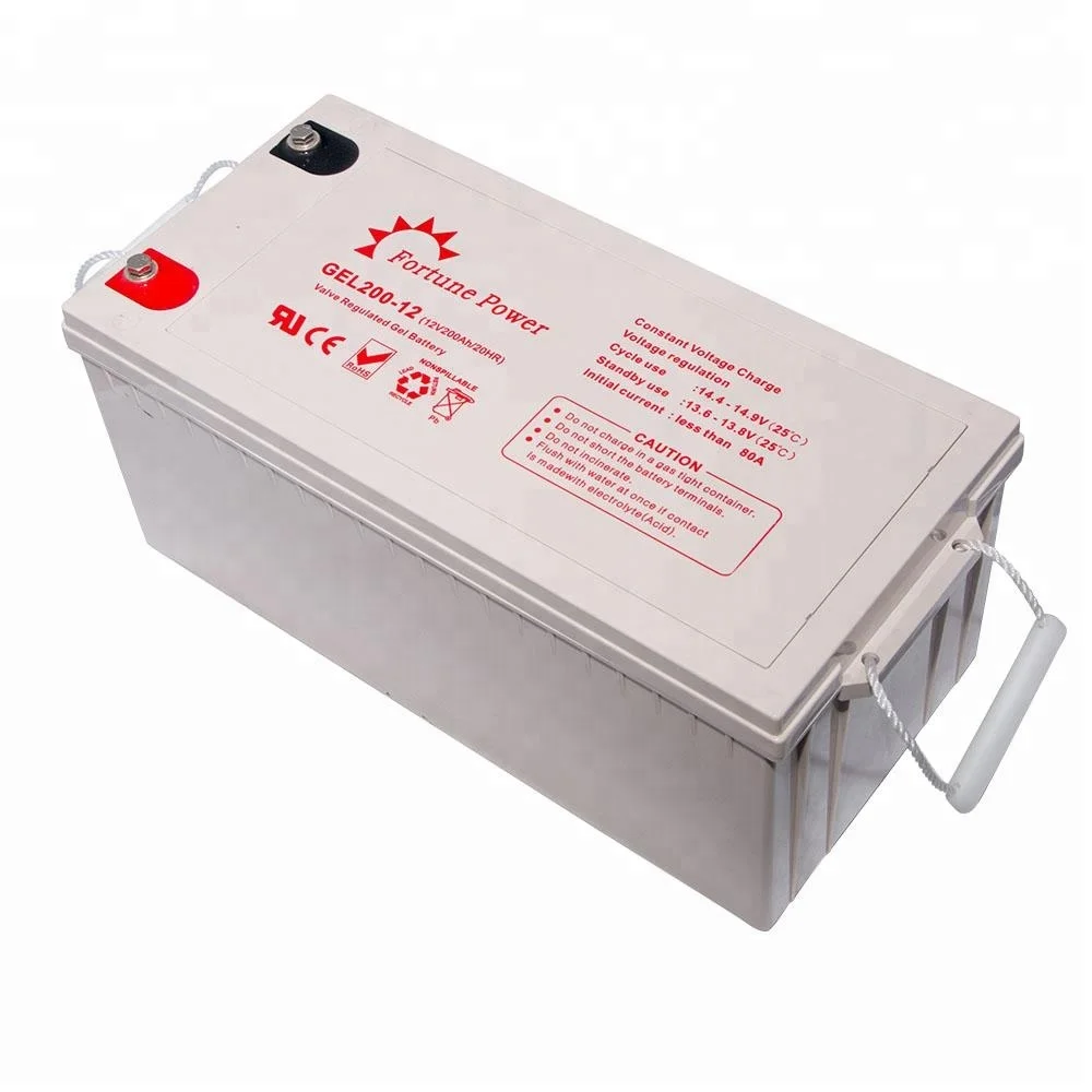 
China Manufacturer Storage Deep Cycle Solar Gel Battery 12v 200ah 