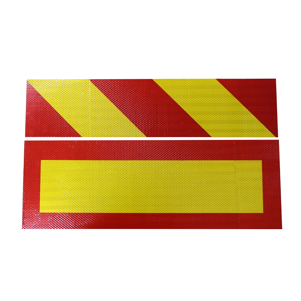 PET/Acrylic material Rear Marking Reflective Stickers for heavy vehicles