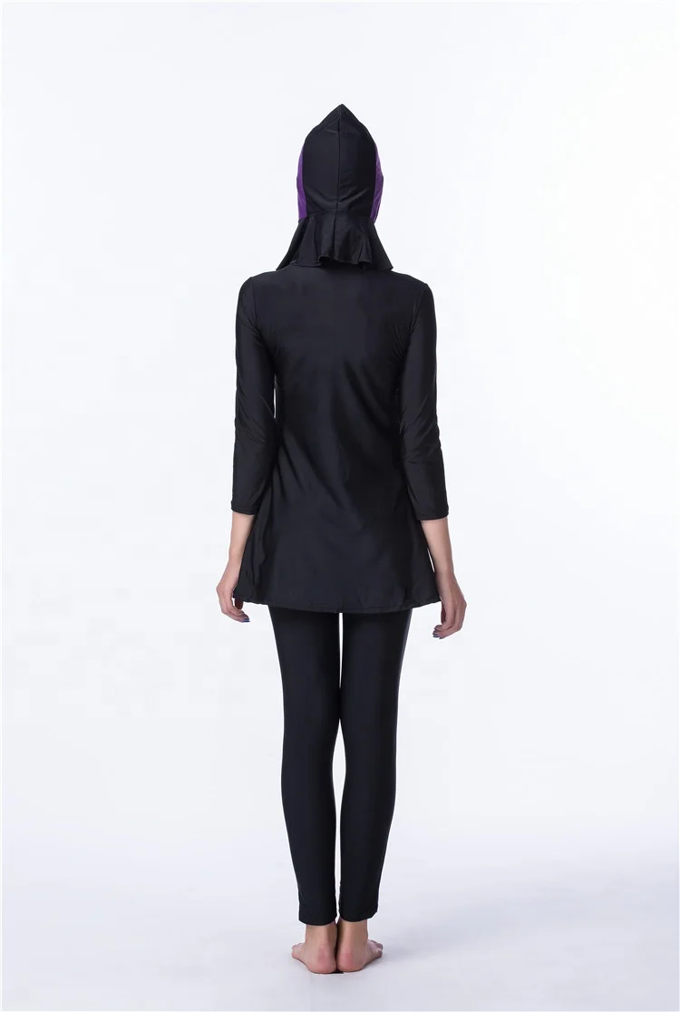 2019 Swimwear Women Muslim Swimsuit Plus Size Full Cover Islamic Hijab Islam Beachwear Ladies Modest Swimming Suit