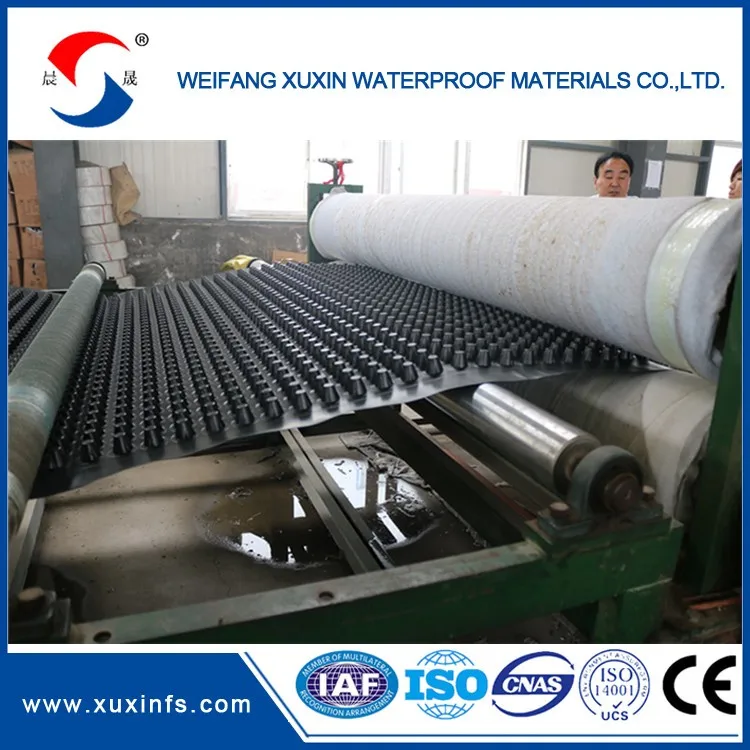 Drainage cell drain cell drainage board for roof garden or roof drainage