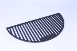 22inch half moon cast iron cooking grid used for kamado bbq grill