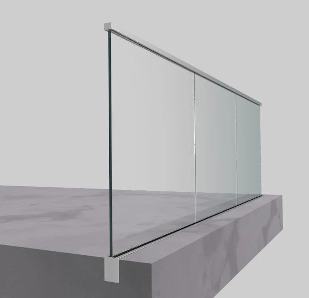 Алюминиевые перила/стеклянная балюстрада/U-образные стеклянные перила для