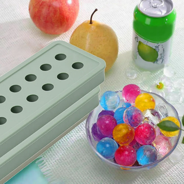 Summer Creative New Products DIY Whisky Multifunction Food Grade Silicone Rectangle Sphere Shape Ice Mold 20 Grids Ice Cube Mold