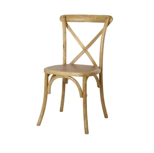 X Back Cross Back Chair  Wood