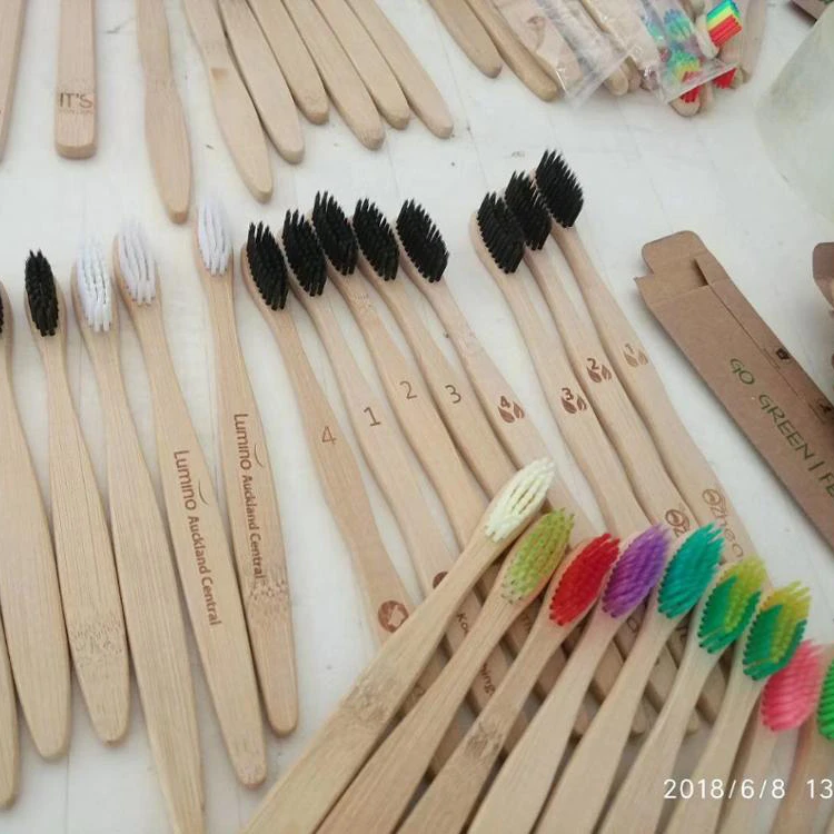 
Wholesale Private Label Adults Oral Clean Bamboo Toothbrush 
