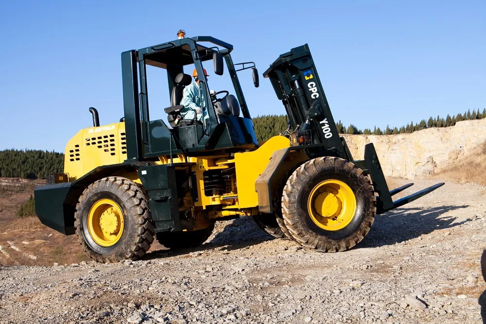 hot in sale all terrian forklift, Rough   Forklift  with china /CUMMINS/YANMAR engine
