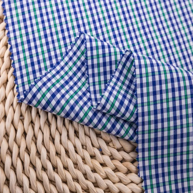 wholesale ready goods woven 50% bamboo 50% polyester blend shirt fabric