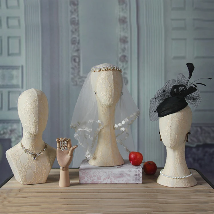 
Unisex Customized Color clear cork canvas head mannequin for wigs 