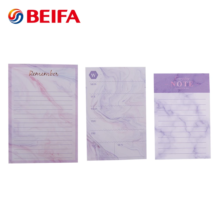 Beifa Brand RST80028 Purple Colored School Writing Paper Custom Kids Gift Notebook Set With Pen