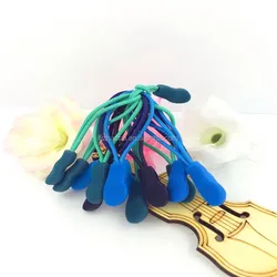 Embossed PVC zip pullers for clothing/custom zipper pulls