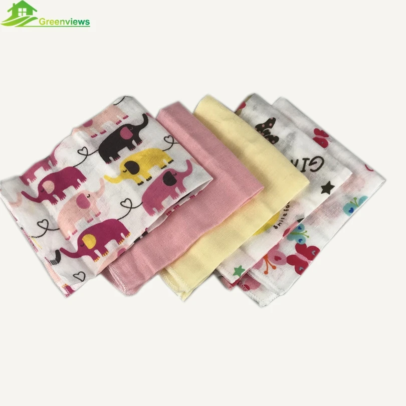 
Manufacturer china Sweet design cotton printed muslin cloth fabric bath towel for baby 
