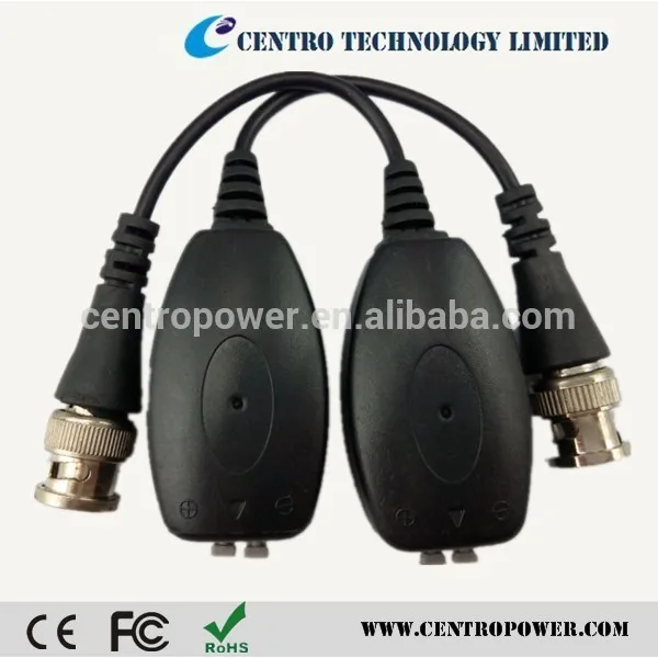 2015 новинка видео Balun совместимость с HD-TVI сигнала BNC разъем более 200 м Transmition расстояние HD-AHD видео Balun