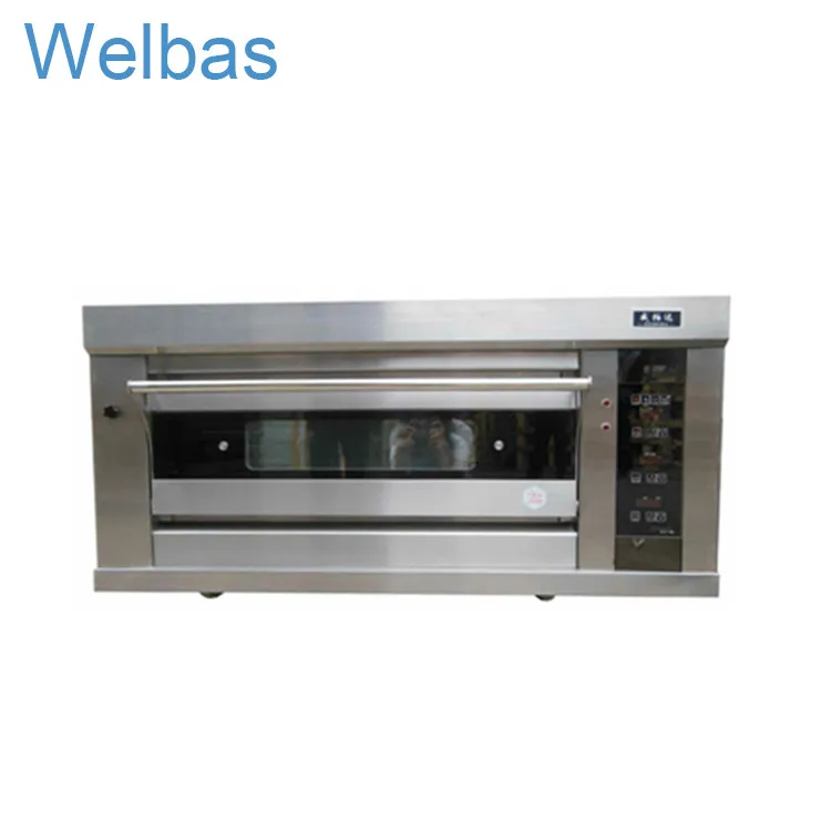 Guangzhou Wholesale Single-layer One-tray Pan Stainless Steel Bakery Equipment Gas Bread Baking Pizza Oven