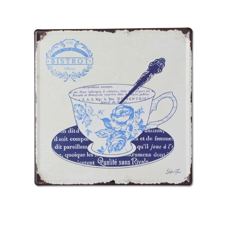 2018 popular 30x30cm vintage tin signs hotsale retro poster metal signs wall decoration for home