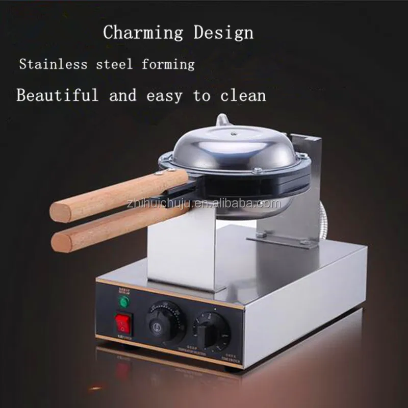 Best Professional Electric Hongkong Eggettes Puff Waffle Maker Machine 220V