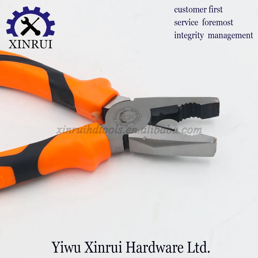 Professional Carbon Steel Combination Pliers with PVC handle