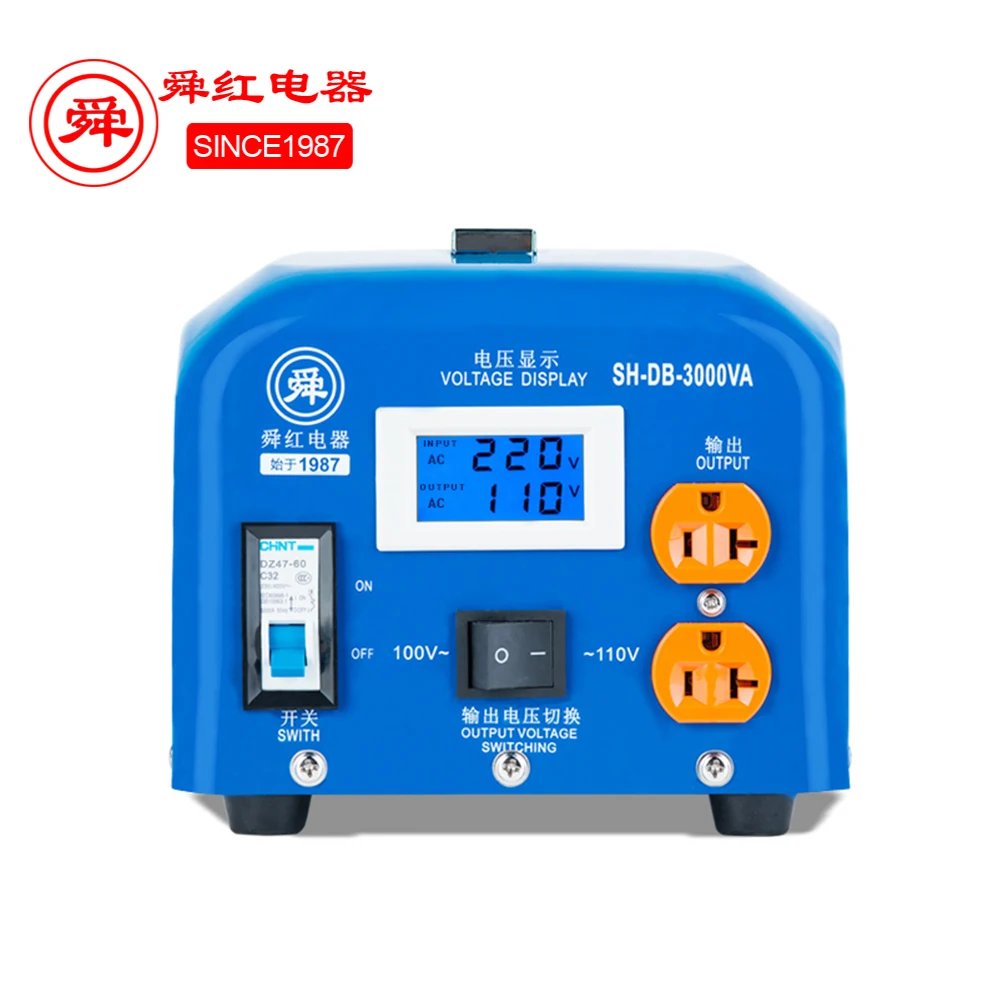 3000 Вт 220 В 110 В Промышленный автоматический регулятор высокого напряжения коммутации силовой трансформатор