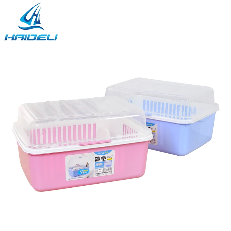 kitchen tableware case plastic small kitchen bowl cupboard with lid