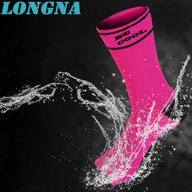 Водонепроницаемые носки унисекс с логотипом под заказ, дышащие водонепроницаемые носки для походов в воде
