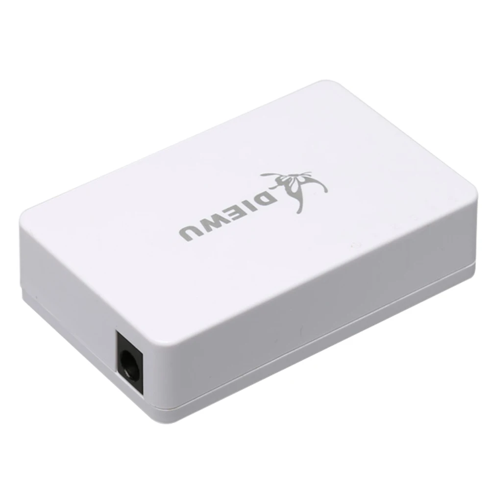 DIEWU manufacturer white case 5 ports RJ45 Megabit 10/100mbps ethernet lan switch