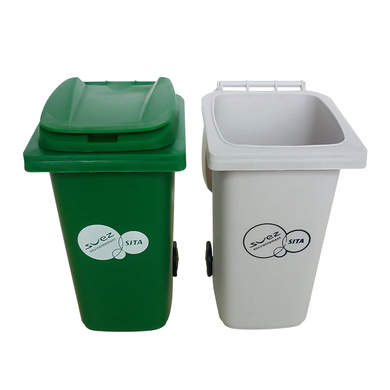 Plastic Mini Recycled wheelie bin desk tidy