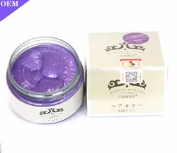 Temporary Hair Color Wax with Blue Color 120g