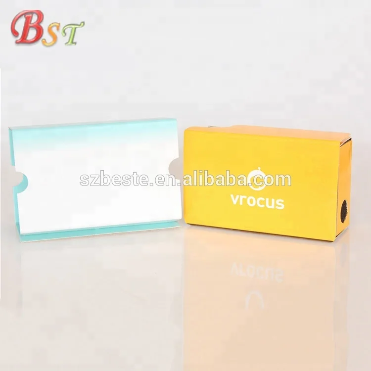 
3d vr glasses virtual reality google cardboard 2.0 with 37mm&34mm biconvex lens 