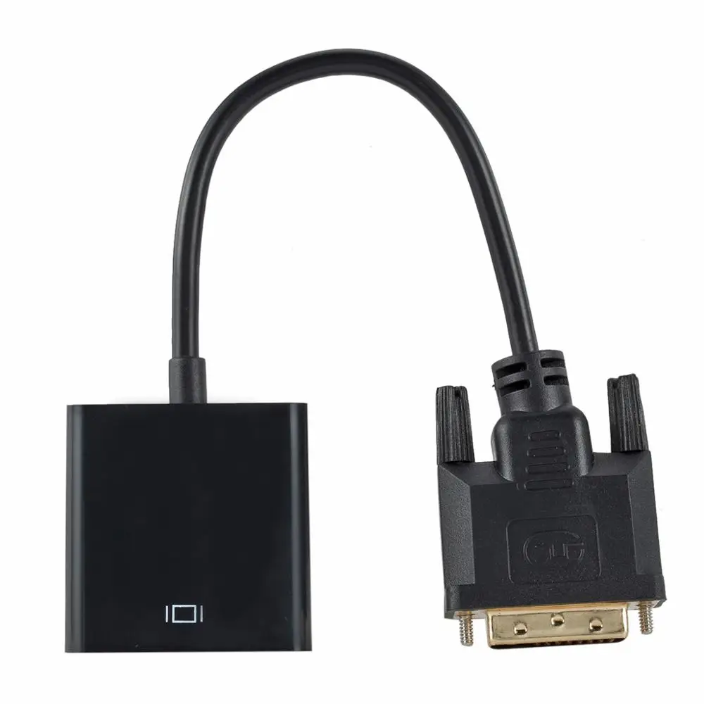 DVI Male to VGA Female Video Converter Adapter DVI 24+1 25 Pin DVI to VGA Adapter Cable for TV PS3 PS4 PC Display 1080P