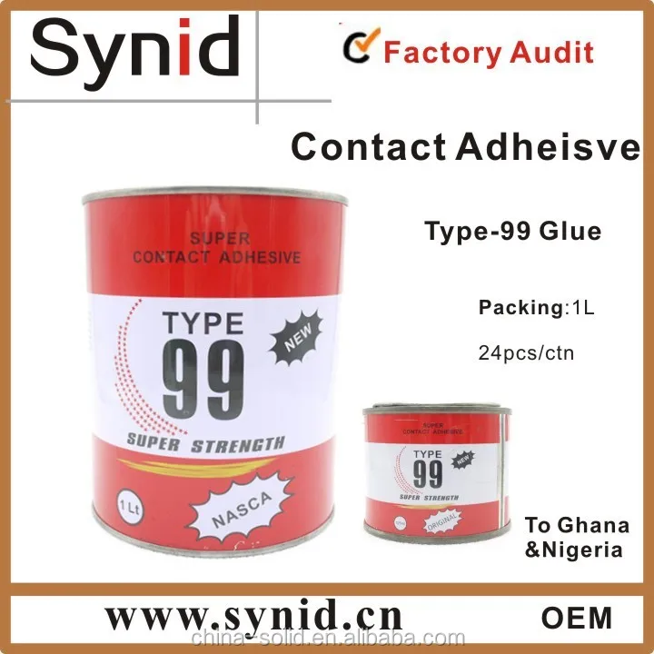 Type 99 neoprene adhesive glue for shoes/GP contact adhesive
