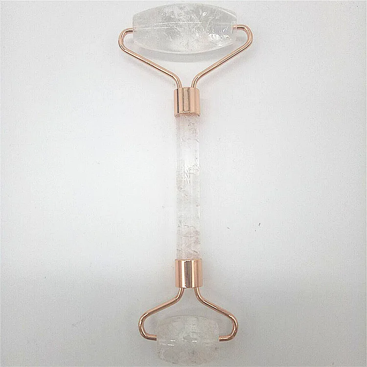 
Natural Welded Clear Quartz Jade Massager Jade Facial Roller For Beauty 