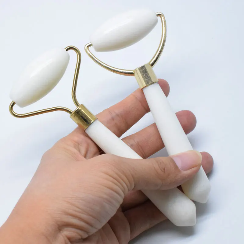 Chinese Welded eco-friendly frame single sided jade face roller for facial massage