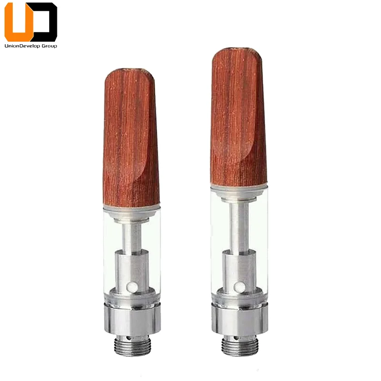 
lead free ceramic coil 510 popular round wood tip 1ml cbd oil vape cartridge 