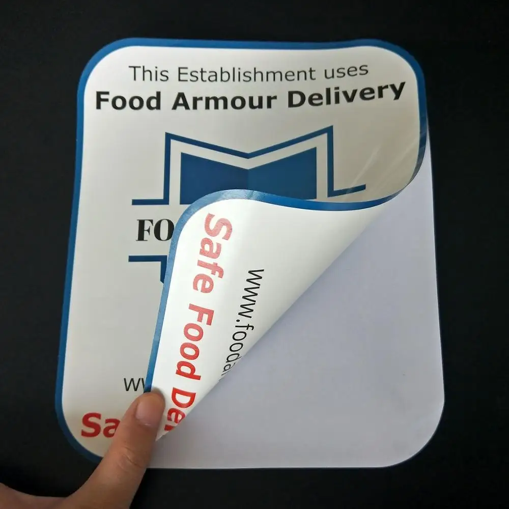 Custom Logo Waterproof Vinyl Double Sided Stickers Printing