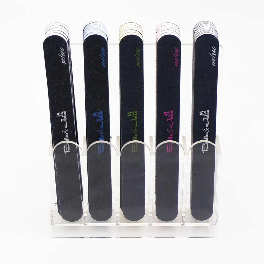 Top quality Korean sand paper emery board double side nail file black nail file oem nail files