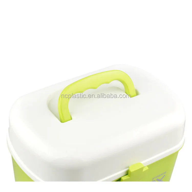 New Storage organizer family plastic first aid box with handle