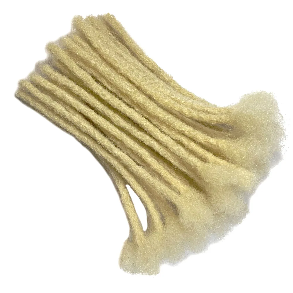 YONNA человеческие волосы Microlocks Sisterlocks дреды наращивания на заколках всю ручной работы (ширина 0 4 см) 100% блонд #613