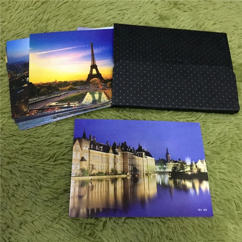 Eco - Friendly Printed Elegant Picture Color Postcard