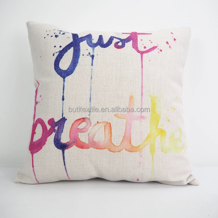 
New design printed custom sofa home decorative lumbar back support cushion covers 