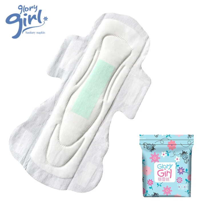 Night time use perforated non woven cover herbal extra long women sanitary pads for heavy flow