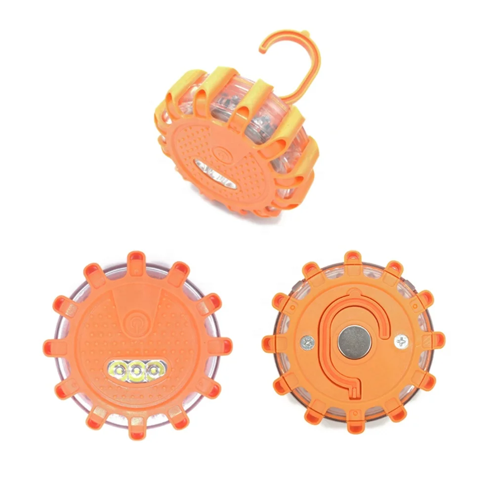 
Magnetic 10 in 1 Mini LED Road Flares Roadside Emergency Road Safety Led Flashing Lights 