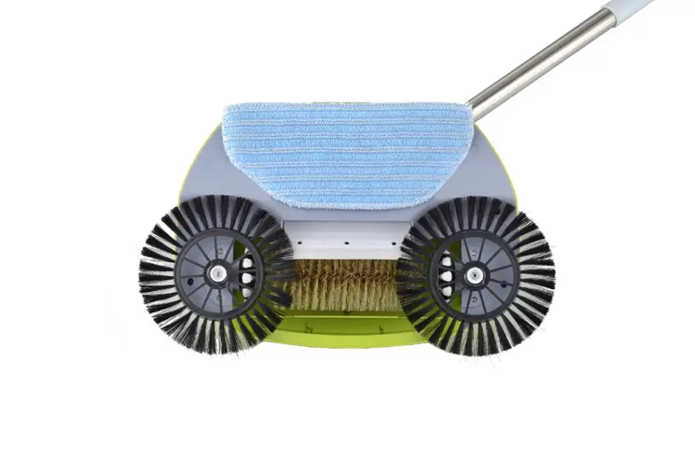 
Portable Floor Cleaner Manual Cleaner Spin Broom Dust Sweeper 