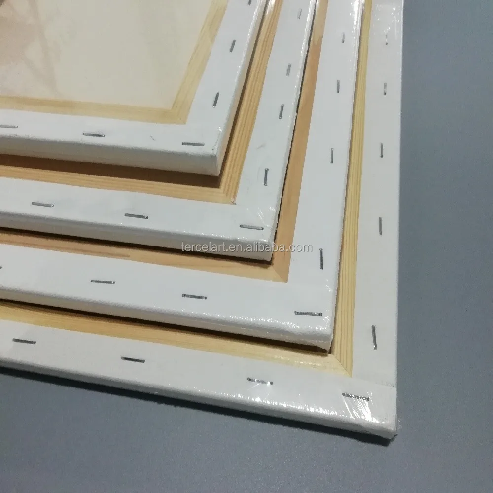 
pure cotton students used blank unbleached Stretched canvas, painting canvas for Studio ;Artist using canvas 