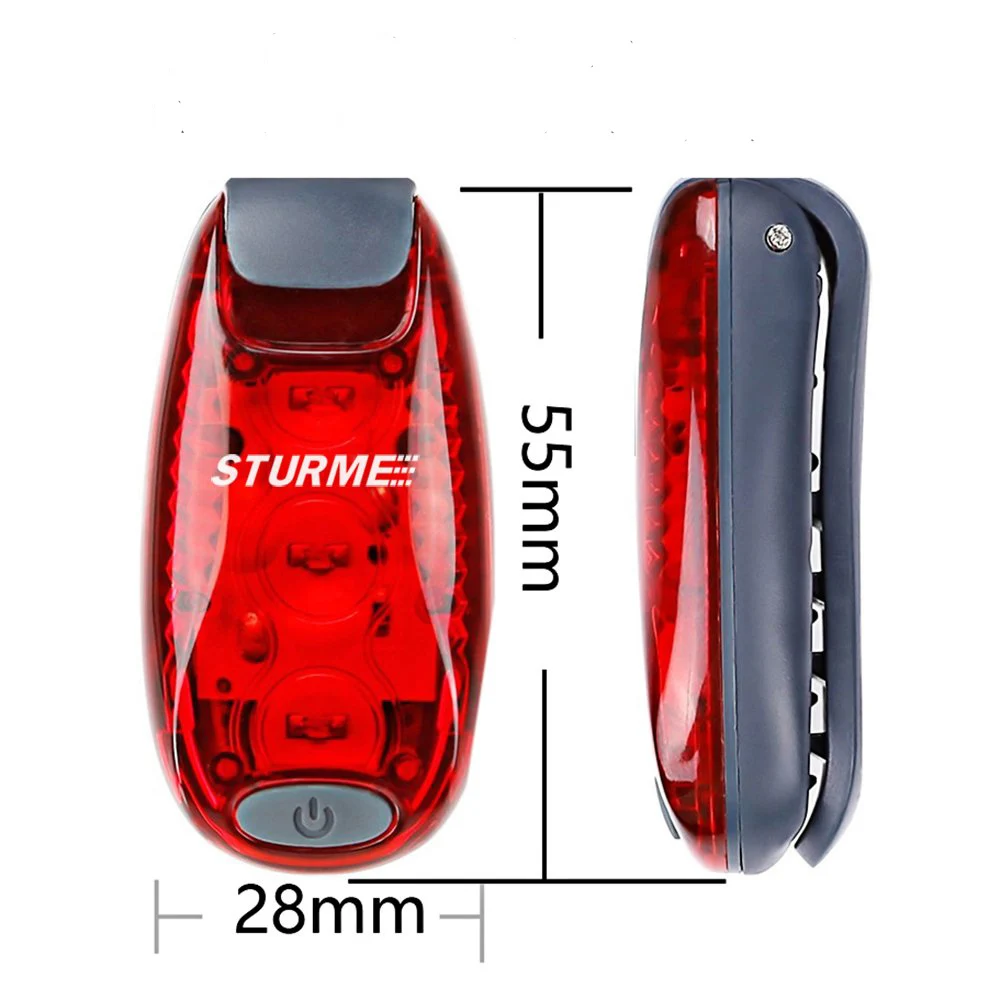 
LED Safety Light Strobe Lights for Daytime Running Walking Bicycle Bike Pet Runner Flashing Warning Clip on Small Reflective Set 