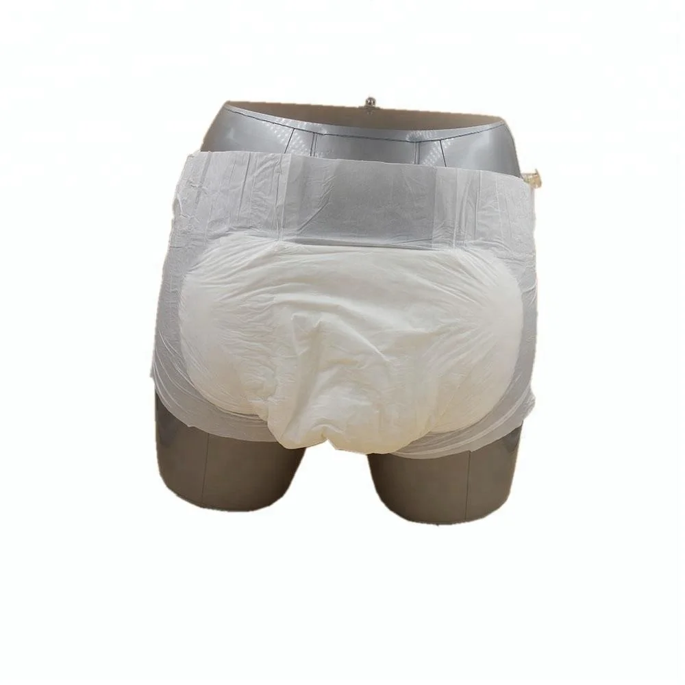 Biodegradable high level soft-fluff tape organic adult diaper disposable adult baby pull up diapers
