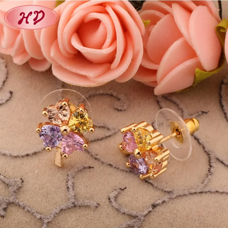 best selling make your own fashion dubai gold jhumka earrings