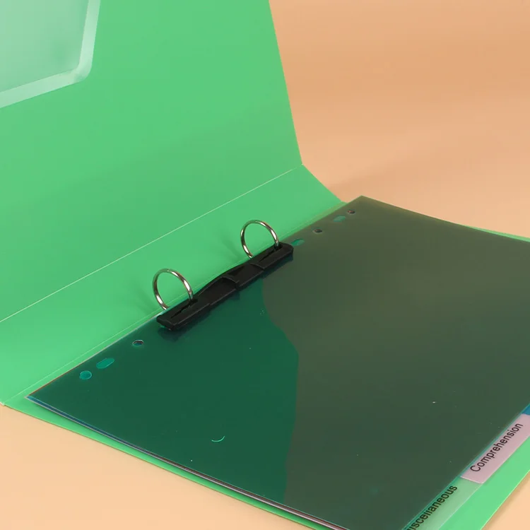 PP envelope documents plastic clear file folder folding with lock